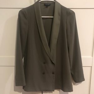 Topshop olive blazer